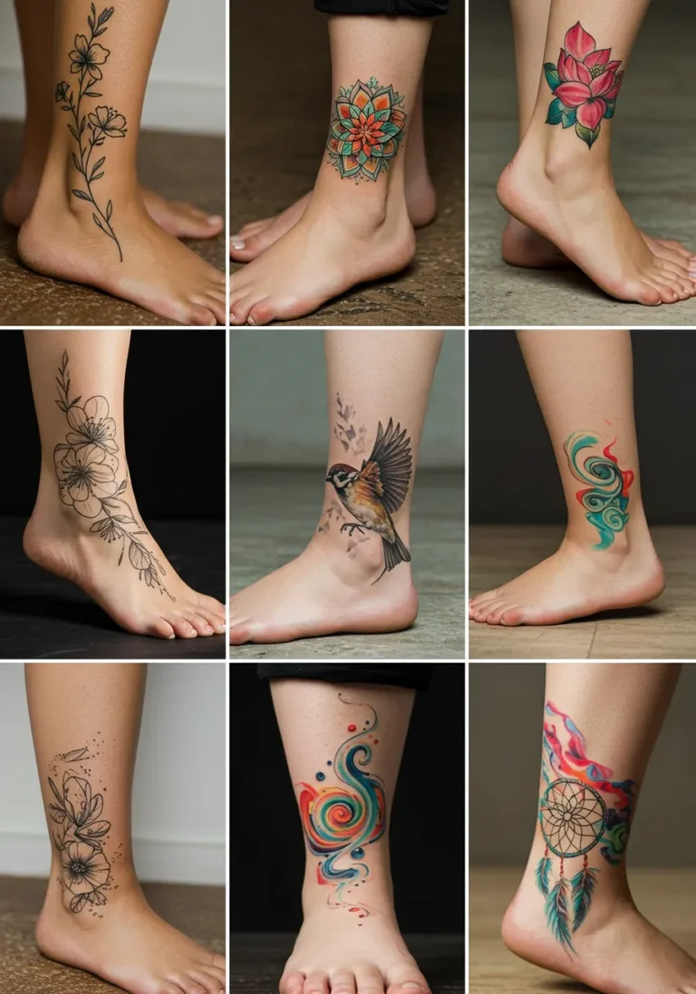 8 Ankle Tattoo Designs for Women That Are Simply Stunning